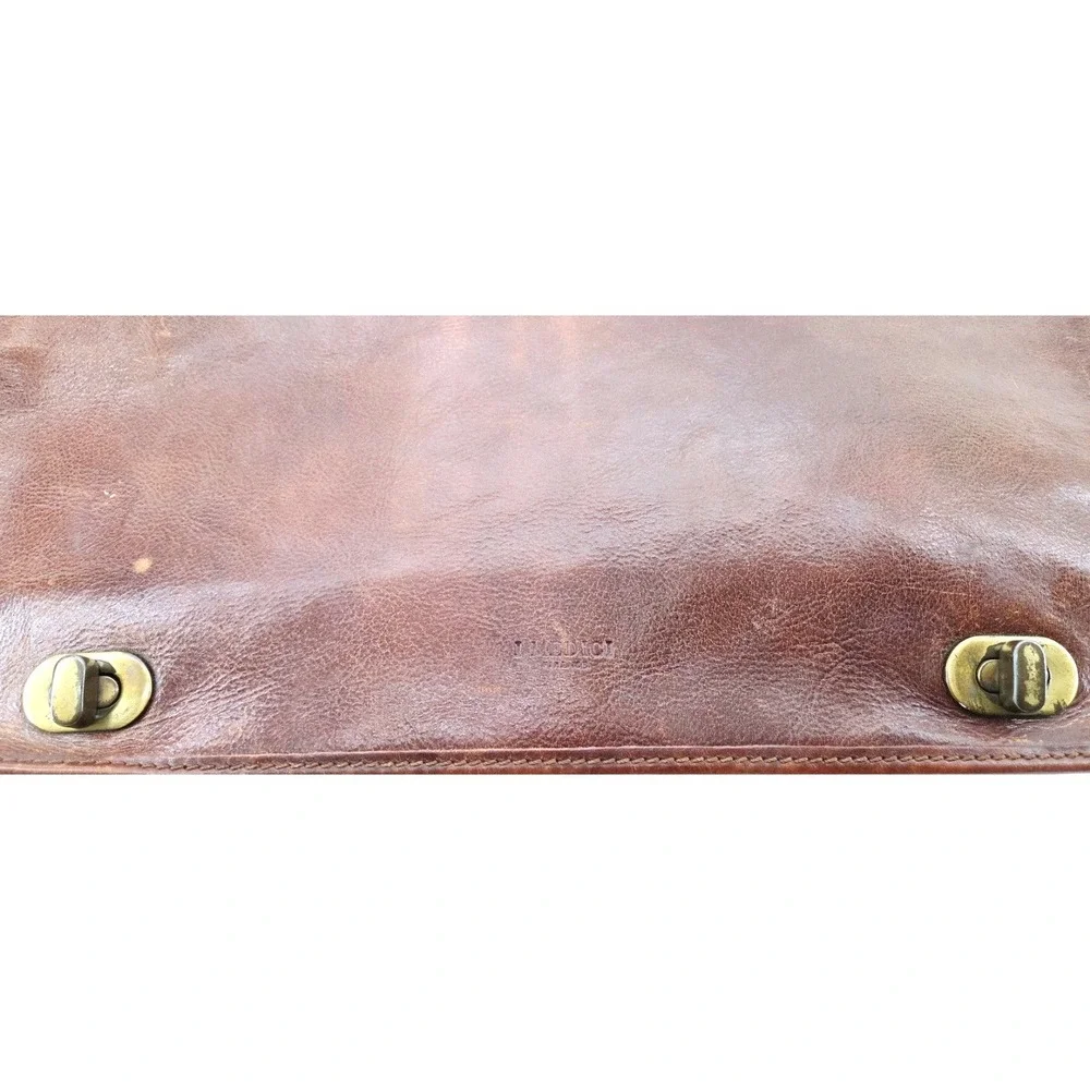 I Medici Firenze Italian Leather Briefcase Messenger Bag - Size 17.5x11.75x5